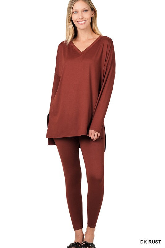 Brushed DTY Microfiber Loungewear Set king-general-store-5710.myshopify.com