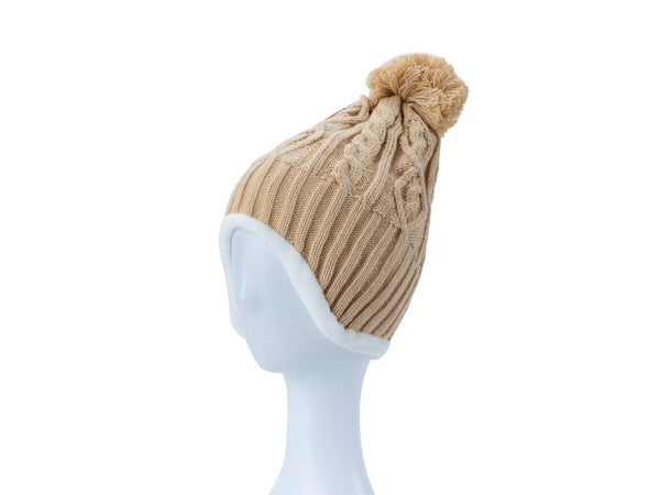 Cable Knit Ear Cover Beanie king-general-store-5710.myshopify.com