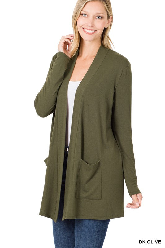 Slouchy Pocket Open Cardigan king-general-store-5710.myshopify.com