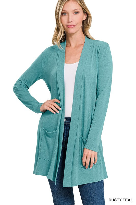 Slouchy Pocket Open Cardigan king-general-store-5710.myshopify.com