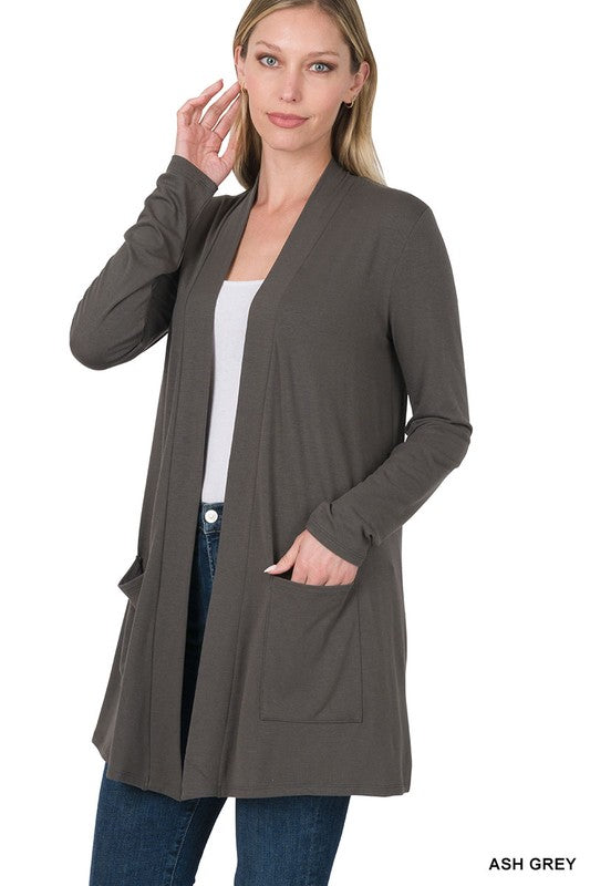 Slouchy Pocket Open Cardigan king-general-store-5710.myshopify.com