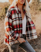 Women's Plaid Shacket king-general-store-5710.myshopify.com