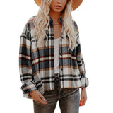 Women's Plaid Shacket king-general-store-5710.myshopify.com