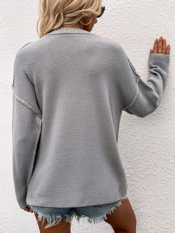 Long Sleeve Loose Fit Sweater king-general-store-5710.myshopify.com