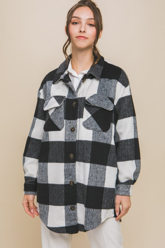 Plaid Bust Pocket Shacket king-general-store-5710.myshopify.com