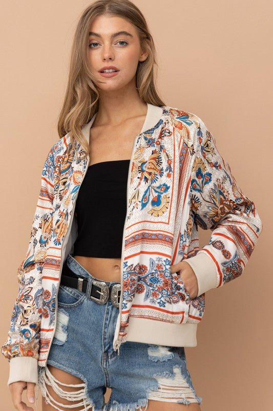 Reversible Satin Paisley Bomber Jacket king-general-store-5710.myshopify.com