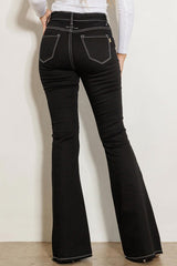 Black High Rise Flare Jeans king-general-store-5710.myshopify.com