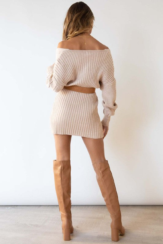 Cream Sweater Fashion Dress king-general-store-5710.myshopify.com