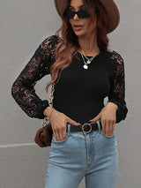 Long Sleeve Round Neck Top king-general-store-5710.myshopify.com