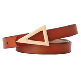 Gold Triangle Vegan Leather Belt