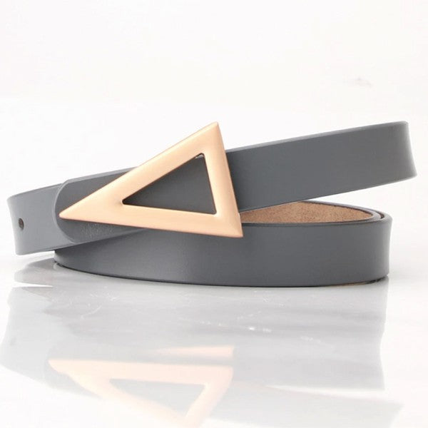 Gold Triangle Vegan Leather Belt