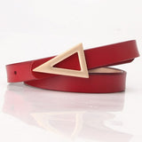 Gold Triangle Vegan Leather Belt