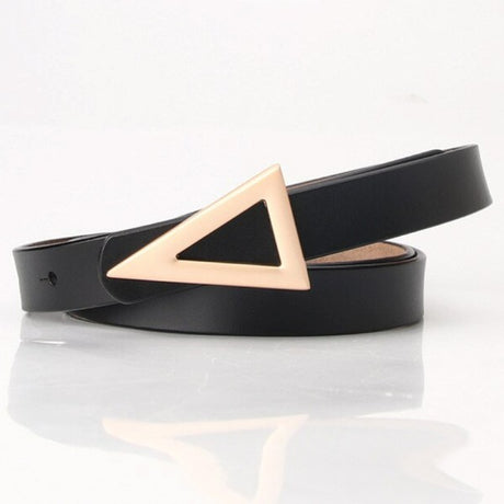Gold Triangle Vegan Leather Belt