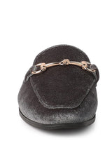 Velvet Buckled Flat Mules king-general-store-5710.myshopify.com