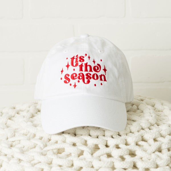 Embroidered Whimsical Tis The Season Canvas Hat king-general-store-5710.myshopify.com