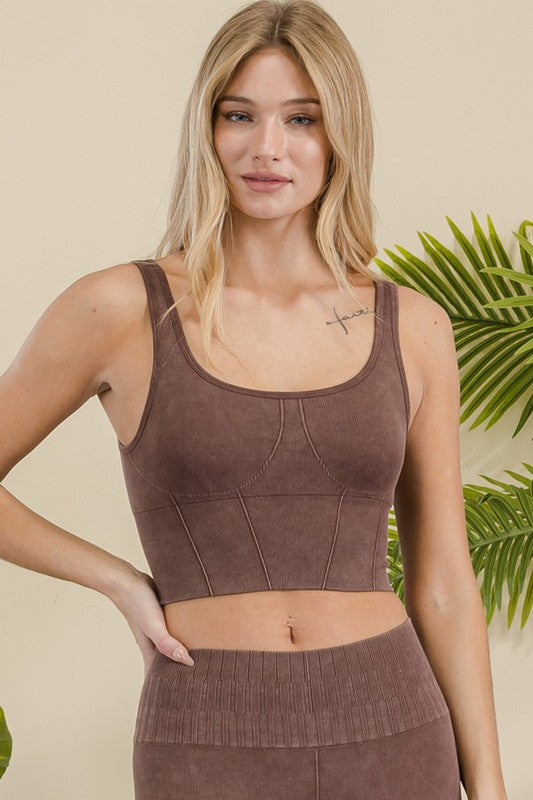 Ultra-Comfort Ribbed Sports Bra