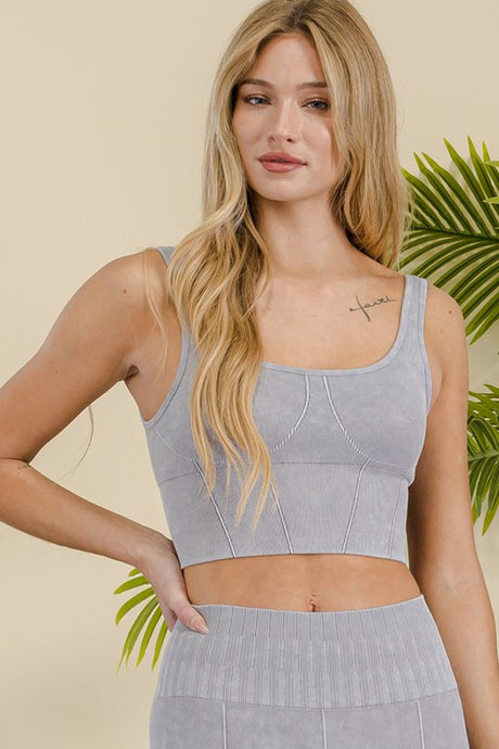 Ultra-Comfort Ribbed Sports Bra