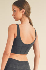 Ultra-Comfort Ribbed Sports Bra