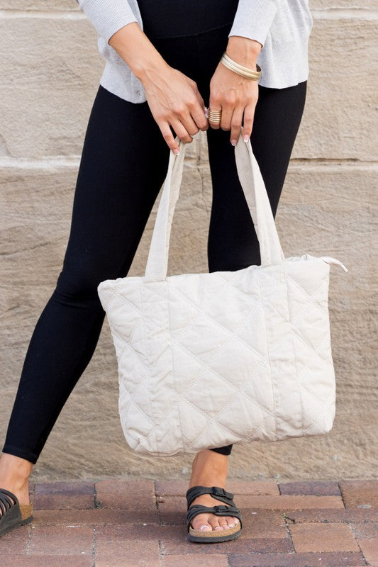 Quilted Tote king-general-store-5710.myshopify.com