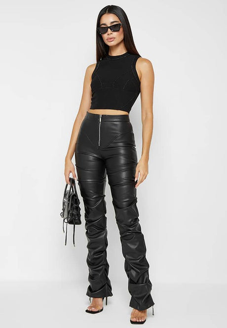 Black Sexy PU Leather Pants king-general-store-5710.myshopify.com