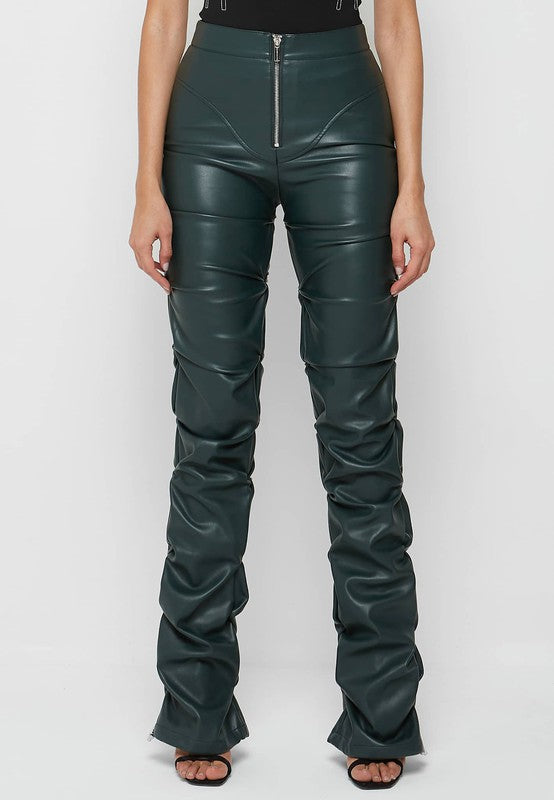 Olive Sexy PU Leather Pants king-general-store-5710.myshopify.com