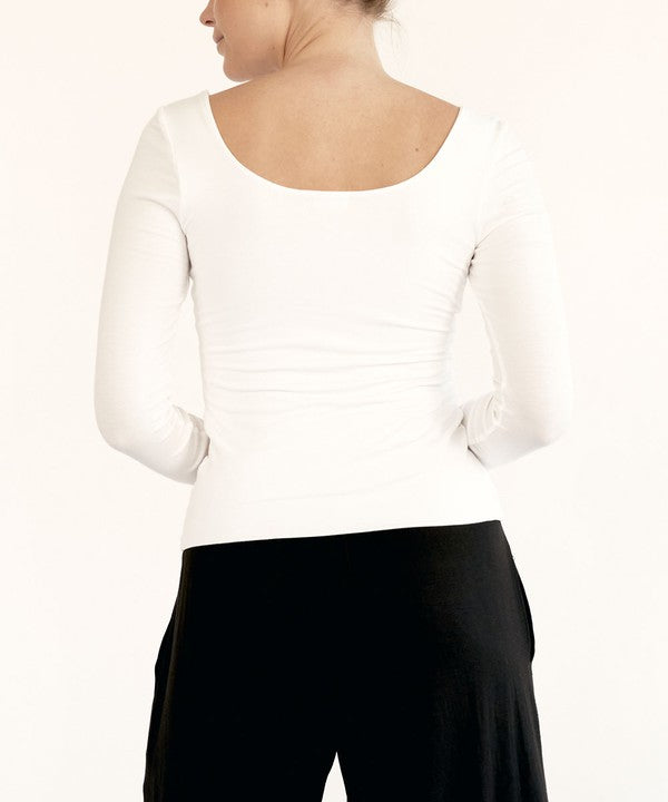 BAMBOO Long Sleeve Double Layered Top king-general-store-5710.myshopify.com