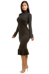 Black Open Back with Strip Maxi Dress king-general-store-5710.myshopify.com