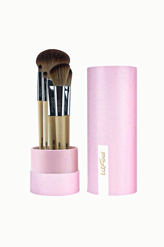 Lafeel Face and Eye Brush Set in Taupe king-general-store-5710.myshopify.com