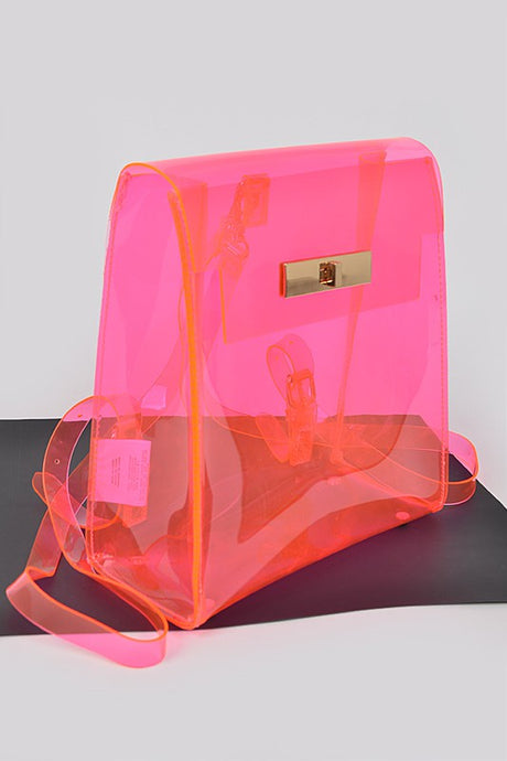 Cleared Transparent Iconic Backpack