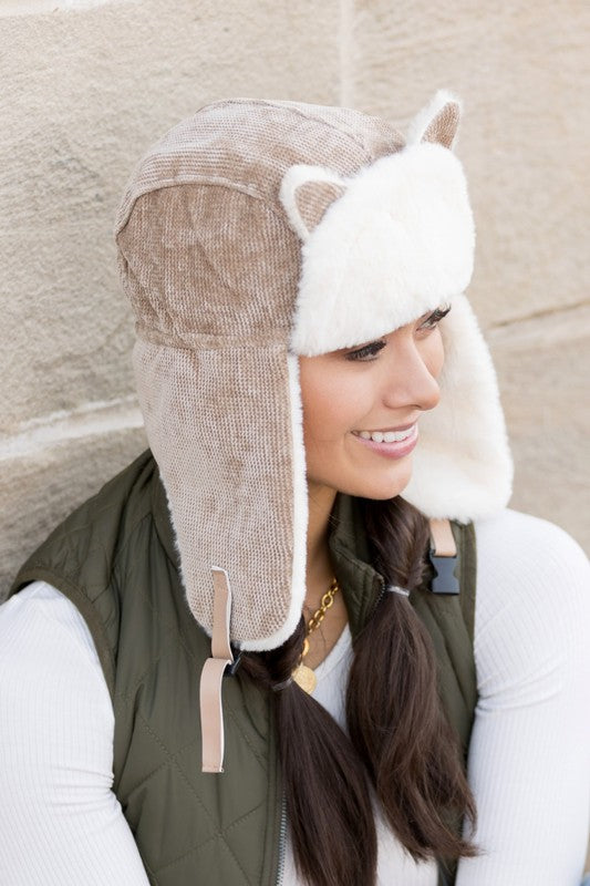 Kitten Ear Trapper Hat king-general-store-5710.myshopify.com