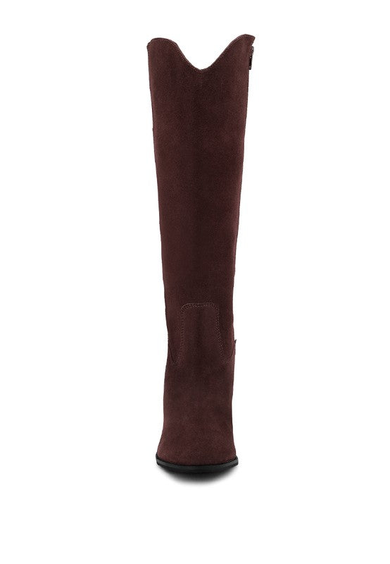 GREAT-STORM Suede Leather Calf Boots king-general-store-5710.myshopify.com