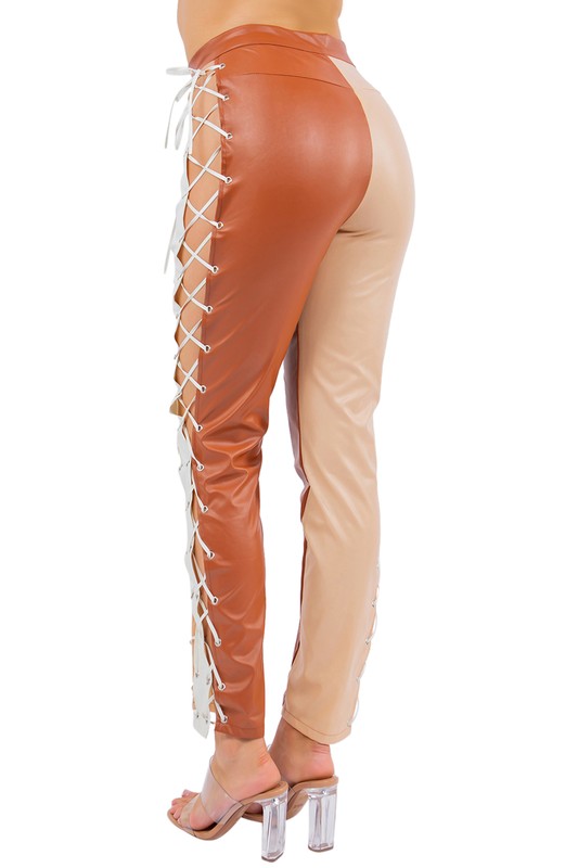 White Multi Sexy PU Leather Pants king-general-store-5710.myshopify.com