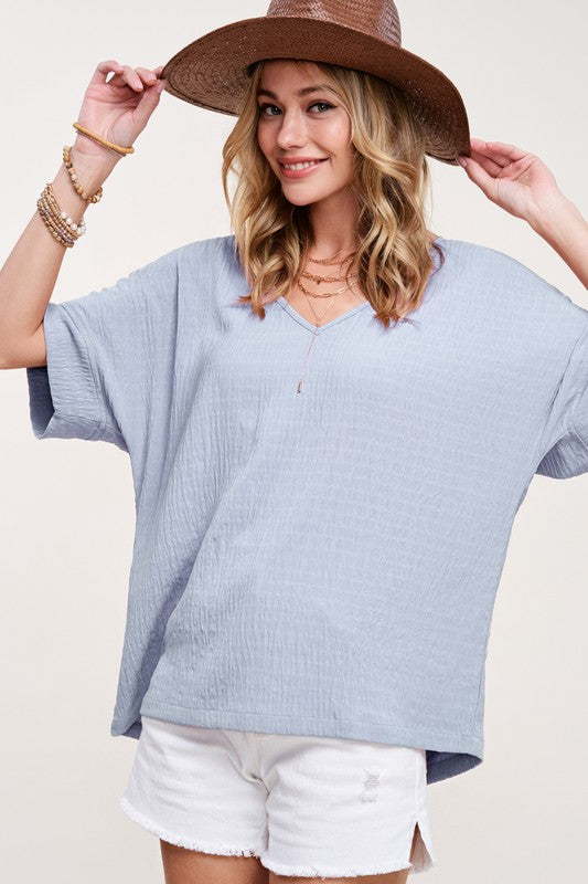 Vanessa Short Sleeve Oversized Top