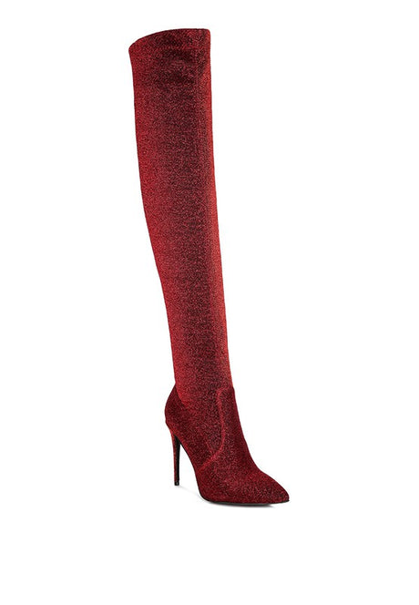 Tigerlily High Heel Knitted Long Boots king-general-store-5710.myshopify.com