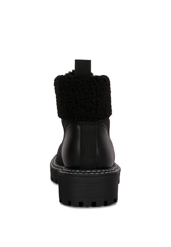 Gatlinburg Shearling Collar Ankle Boot king-general-store-5710.myshopify.com