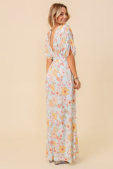 Floral Print Brunch Spring Summer Maxi Sundress