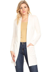 Knee Length Duster Cardigan king-general-store-5710.myshopify.com