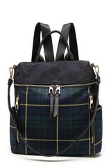 MKF Collection Nishi Plaid Backpack By Mia K king-general-store-5710.myshopify.com