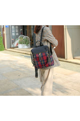 MKF Collection Nishi Plaid Backpack By Mia K king-general-store-5710.myshopify.com