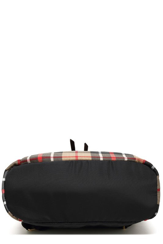 MKF Collection Nishi Plaid Backpack By Mia K king-general-store-5710.myshopify.com