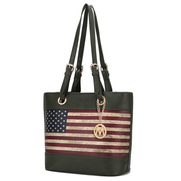 MKF Collection Vera Flag Pattern Tote Bag by Mia k king-general-store-5710.myshopify.com