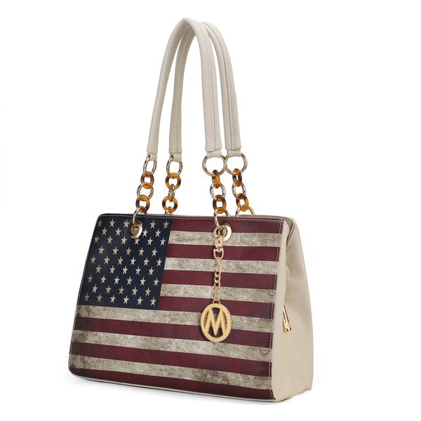 MKF Collection Nevaeh Flag Women Shoulder by Mia k king-general-store-5710.myshopify.com