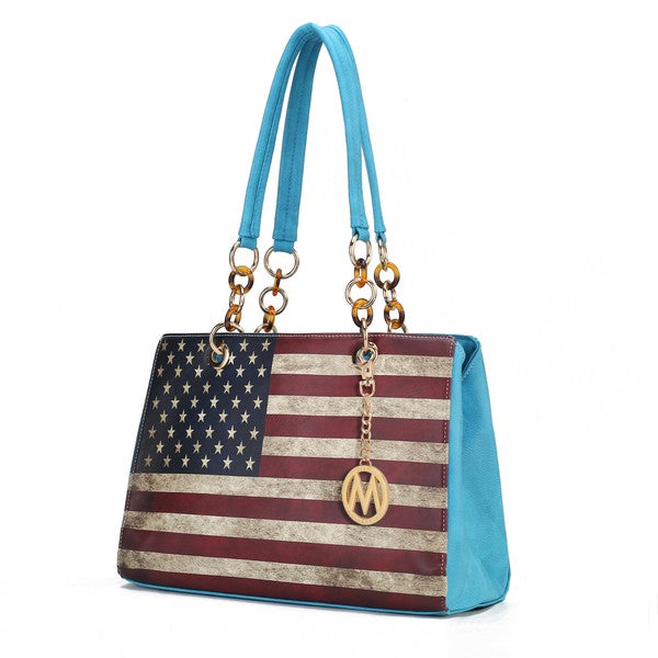 MKF Collection Nevaeh Flag Women Shoulder by Mia k king-general-store-5710.myshopify.com