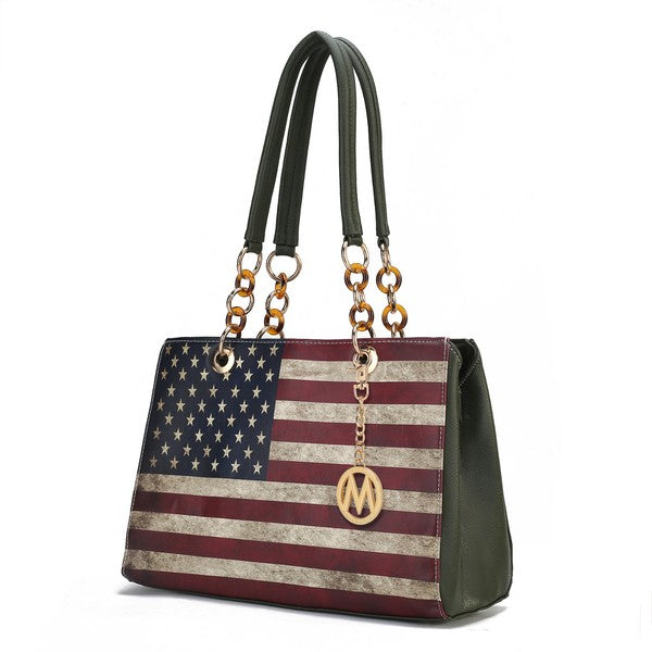 MKF Collection Nevaeh Flag Women Shoulder by Mia k king-general-store-5710.myshopify.com