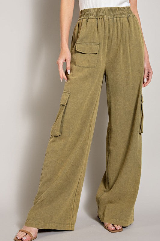 Mineral Washed Cargo Pants