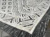 5'3'' x7 '6'' Feet Beige Grey Tribal Area Rug