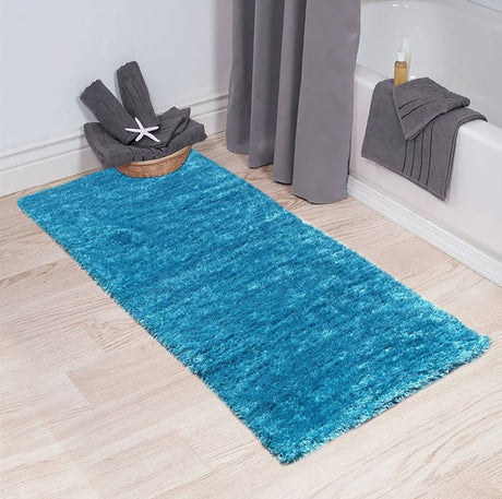 Reversible Soft Turquoise Area Rug 2' x 5'  Feet king-general-store-5710.myshopify.com