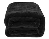 Black Super Soft Cozy Bed Throw Flannel Blanket king-general-store-5710.myshopify.com