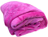 Dark Pink Super Soft Bed Throw Flannel Blanket king-general-store-5710.myshopify.com