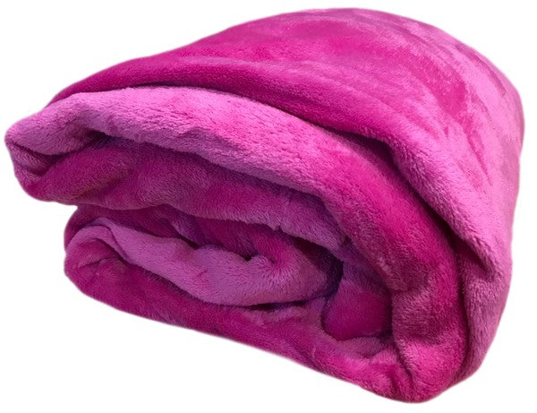 Dark Pink Super Soft Bed Throw Flannel Blanket king-general-store-5710.myshopify.com